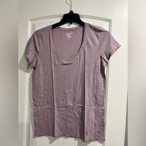 NEW NIP VS Victoria secret PINK‎ shirt light mauve purple v-neck L large